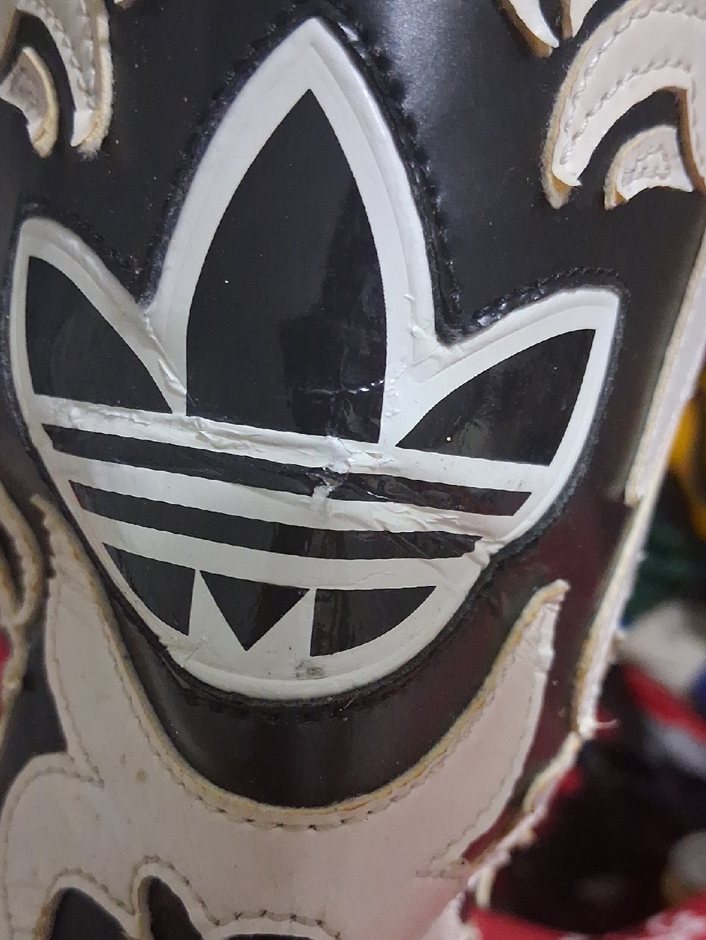 Black and White Cowboy Boots Jeremy Scott Adidas - Picture 7 of 9